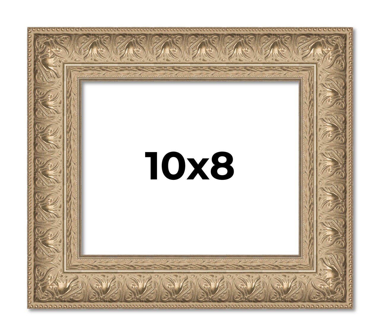 Photo Size Museum Silver Picture Frame - UV Acrylic, Foam Board Backing, Hanging Hardware